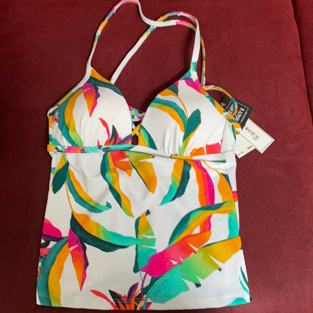 NWT Hula Honey White Push-up Bikini Tankini - XS - Picture 2 of 3